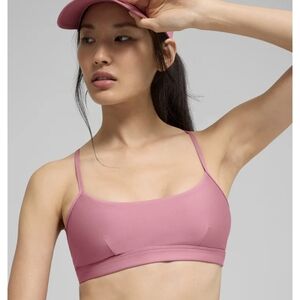 ALO Yoga Pink Wild Rose Airlift Intrigue Bra Medium